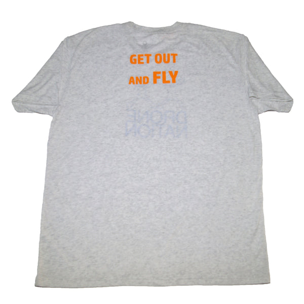 Drone Nation Get Out and Fly T-Shirt Light